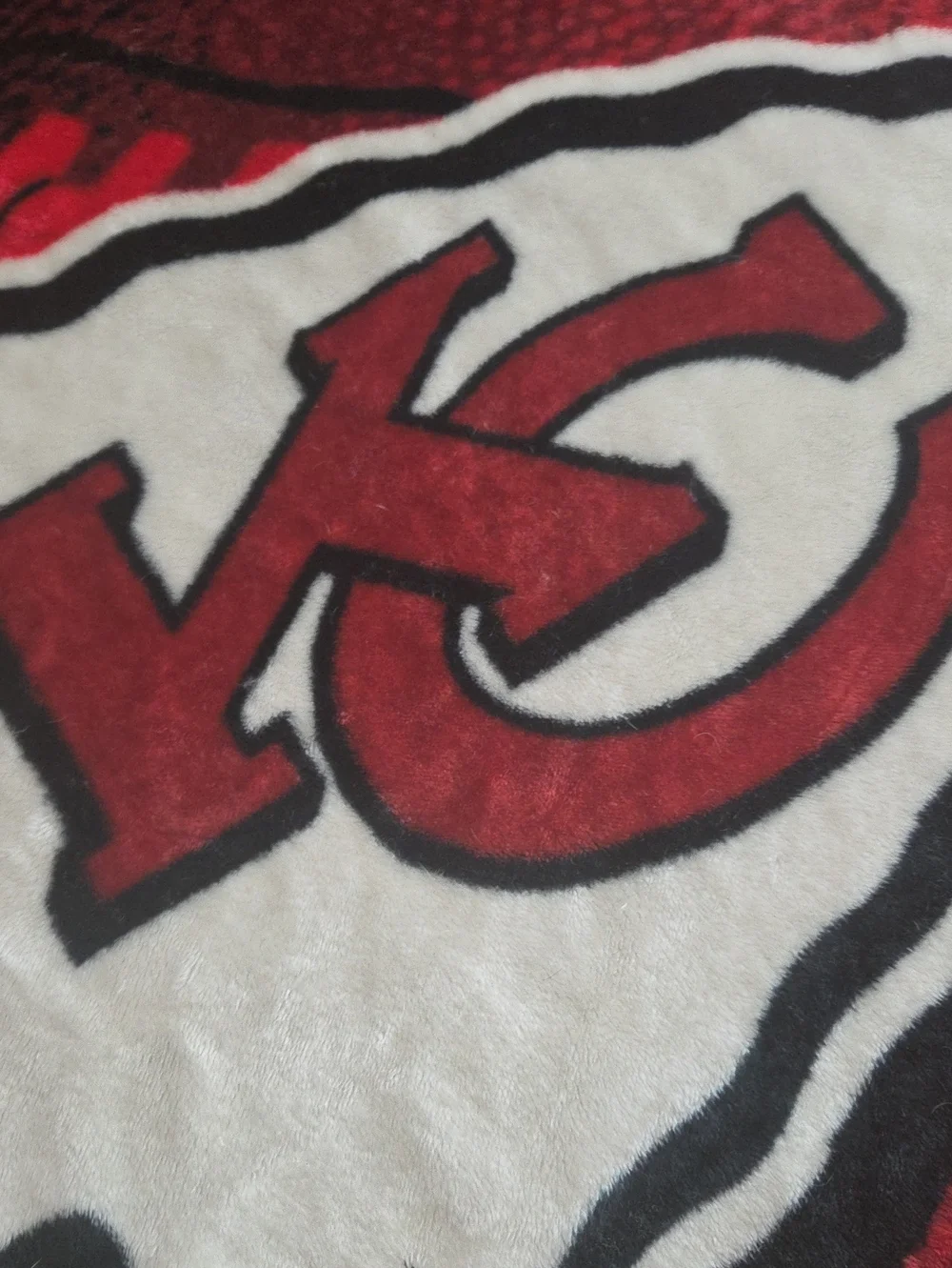 Red & Gold Plush Throw Blanket